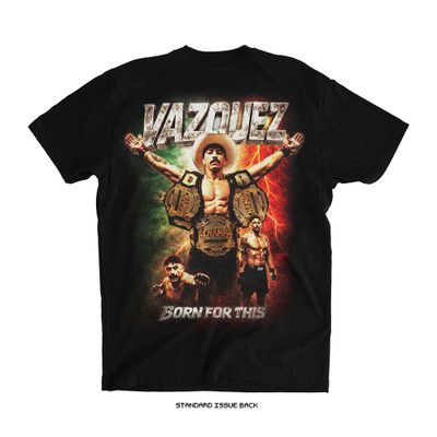 Gianni Vazques 'Combate Global May 9th MMXXVI' Tee (Black) — back