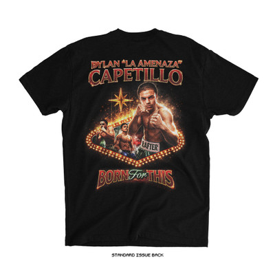 Dylan Capetillo VEGAS CINCO DE MAYO tee (Black) — Standard Issue, back