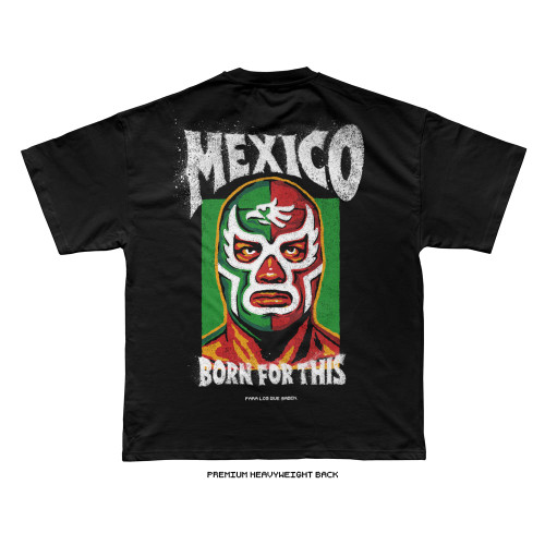 Luchador Mexico Tee (Black) — back