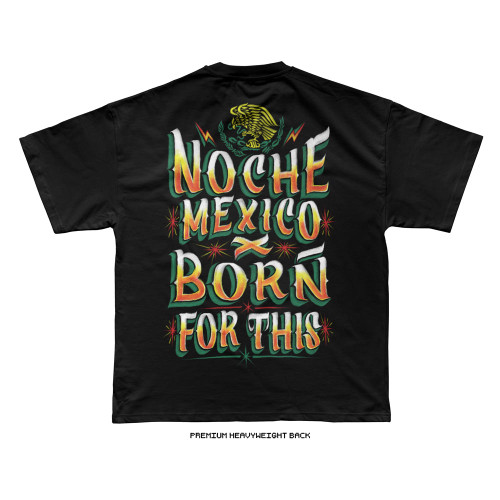 Mex Handmade Painted Sign Tee (Black) — back