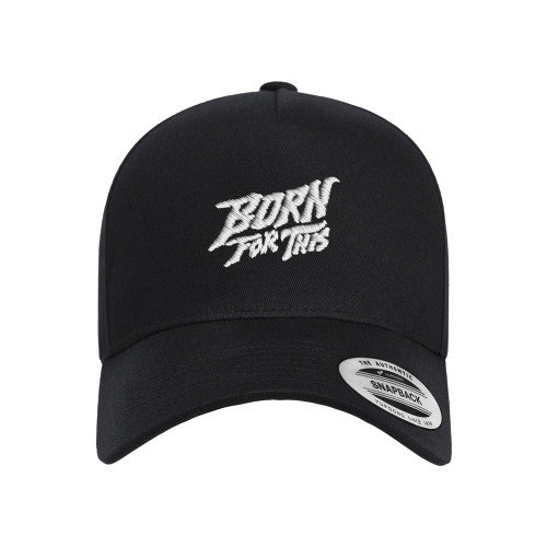 Born For This™ CORE Logo Cotton A-Frame (Black) — front