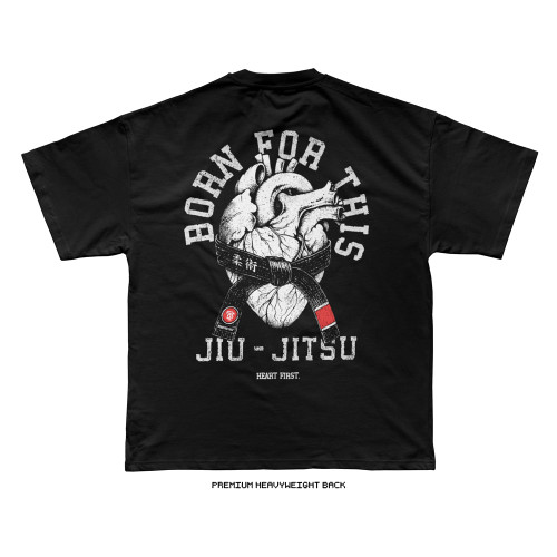 Heart First Jiu Jitsu Dept. Tee (Black) — back