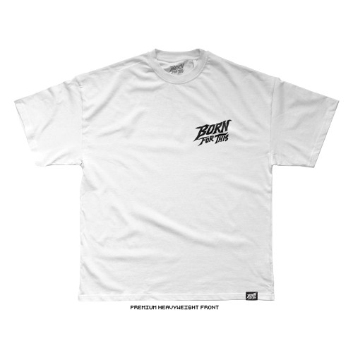 Born For This™ CORE Logo Tee (White) — front