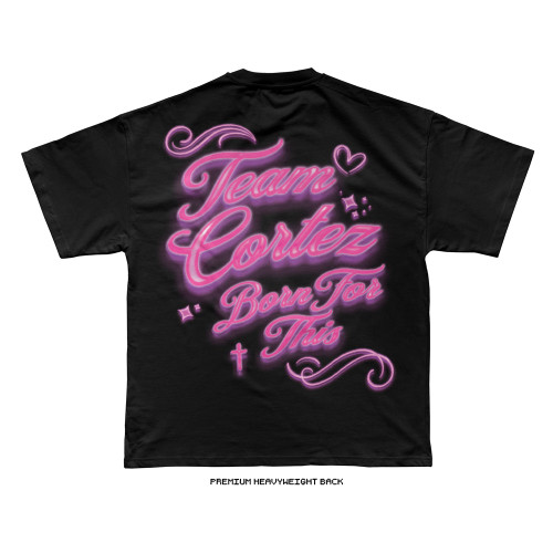 Tracy Cortez 'Airbrush' Tee (Black) — back