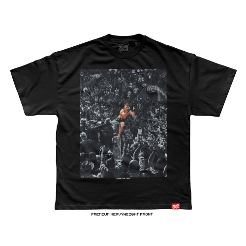 Diego Lopes 'Wrong Tree BIG Front' Tee (Black) — front