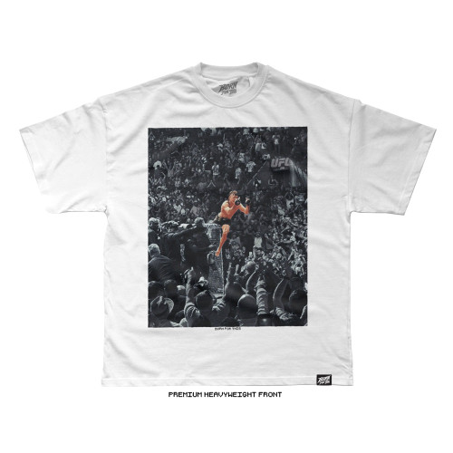 Diego Lopes 'Wrong Tree BIG Front' Tee (White) — front
