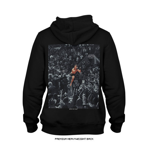 Diego Lopes 'Wrong Tree BIG Back' Premium Heavyweight Hoodie (Black) — back