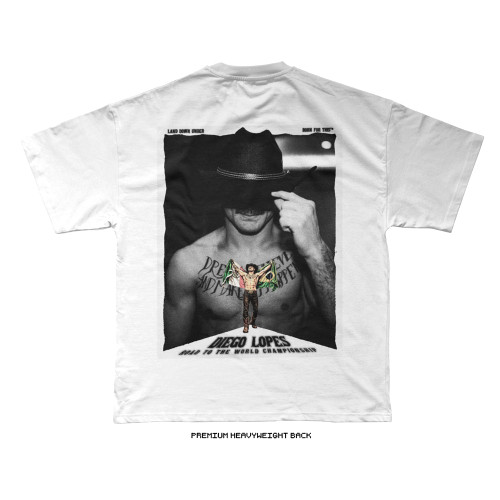 Diego Lopes UFC 325 'Road to the Championship' Tee (White) — back