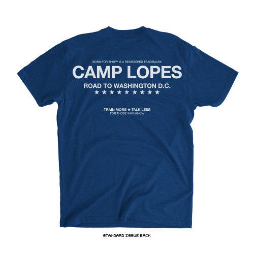 Diego Lopes 'CAMP LOPES' Tee (Blue) — back