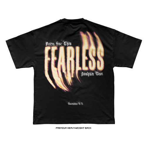 Joshua Van 'Fearless Glow' Tee (Black) — back