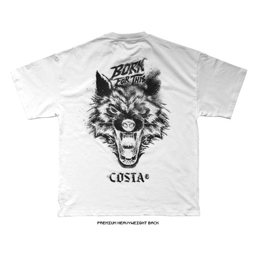 Alessandro Costa 'El Lobo' Tee (White) — back