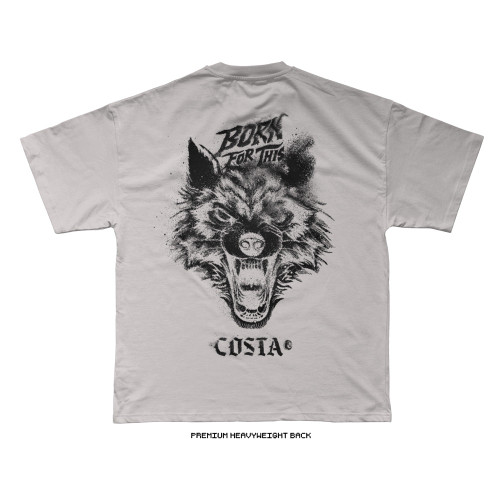 Alessandro Costa 'El Lobo' Tee (Stone) — back
