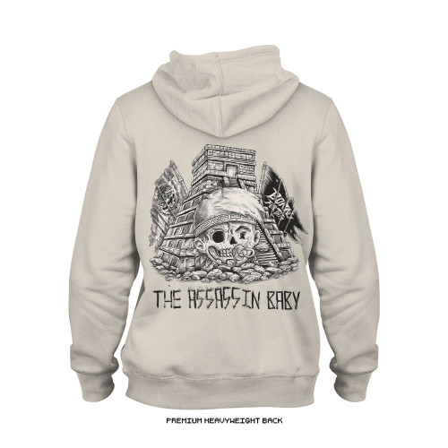 Brandon Moreno 'El Pyramide' Premium Hoodie (Natural) — back