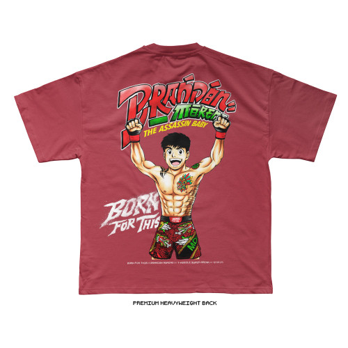 Brandon Moreno 'Super Assassin Baby WIN' Tee (Clay) — back
