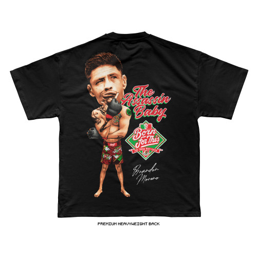 Brandon Moreno 'AB Bobble Head' Tee (Black) — back