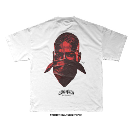 Bobby 'KING' Green 'BANDANA' Tee (White) — back