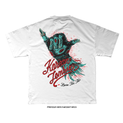 The Korean Zombie 'ZOMBIE SHAKA' T-Shirt (White) — back