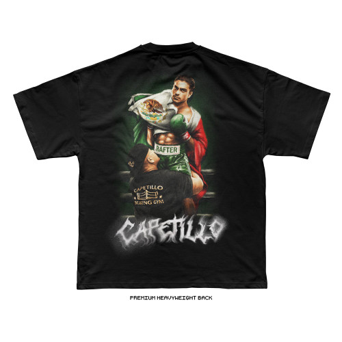 Dylan Capetillo MOMENTS tee (Black) — Premium Heavyweight, back