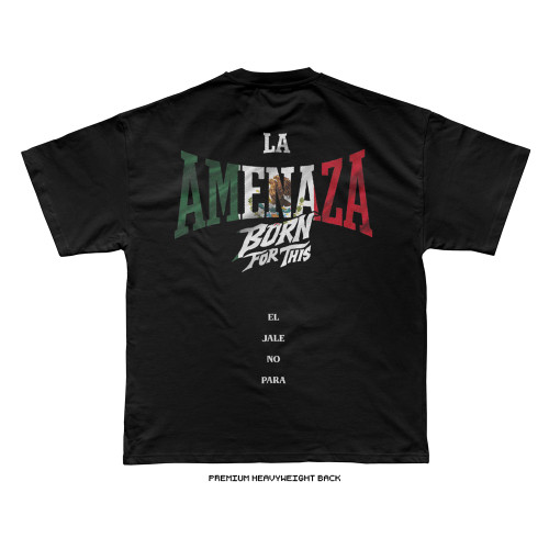 Dylan 'La Amenaza' Capetillo 'TEAM AMENAZA' Tee (Black) — back