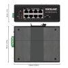 Intellinet Industrial PoE-Powered 8-Port Gigabit Switch with PoE Passthrough