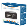 Intellinet Industrial PoE-Powered 8-Port Gigabit Switch with PoE Passthrough