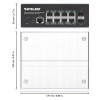 Intellinet Industrial 8-Port Gigabit Ethernet PoE+ Layer 2+ Web-Managed Switch with 2 SFP Ports