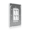 Ubiquiti UACC-WP-Keystone-V-4P Universal Paintable 4-Port Keystone Wall Plate (4-Pack)