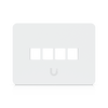 Ubiquiti UACC-WP-KEYSTONE-H-4P Universal Paintable 4-Port Horizontal Keystone Wall Plate (4-Pack)