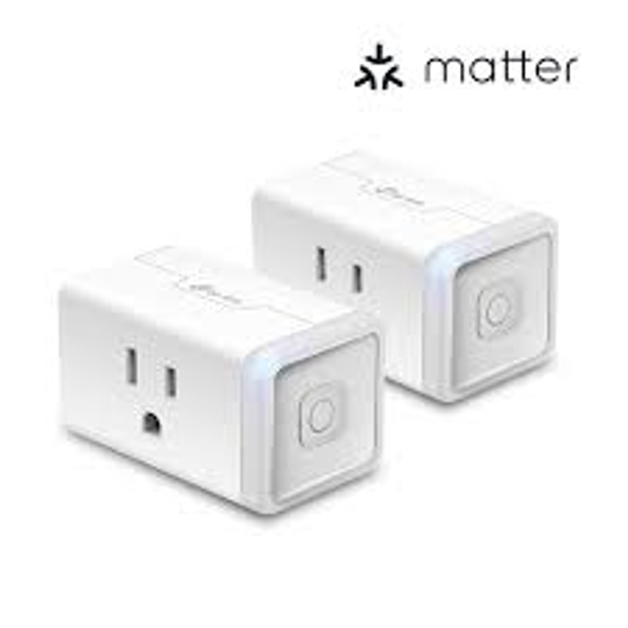 Kasa Matter Smart Plug w/ Energy Monitoring, Compact Design, 15A