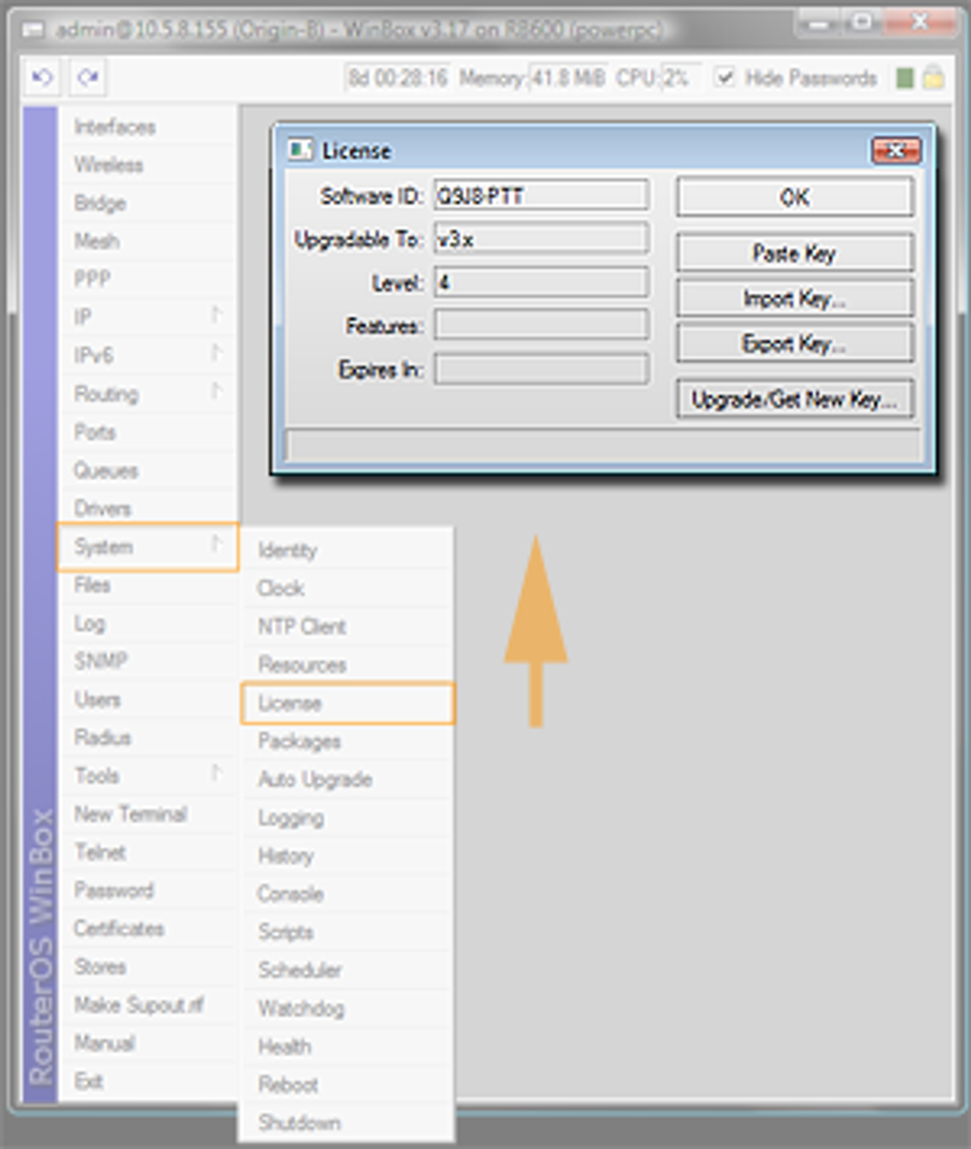 mikrotik license price