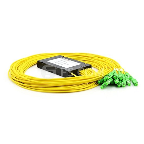 1x16 PLC Fiber Splitter, Splice/Pigtailed ABS Module, 3.0mm, SC/APC