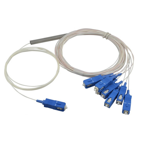 1x8 PLC Fiber Splitter with Connectors