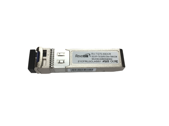 Revotik SFP+ 10G Uni Directional 70KM Single Fiber tx1330/rx1270nm LC DDM