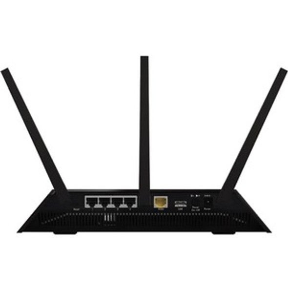 Netgear Nighthawk R7000 Wi-Fi 5 IEEE 802.11ac Ethernet Wireless Router - 2.40 GHz ISM Band - 5 GHz UNII Band - 3 x Antenna(3 x External) - 162.50 MB/s Wireless Speed - 4 x Network Port - 1 x Broadband Port - USB - Gigabit Ethernet - VPN Supported