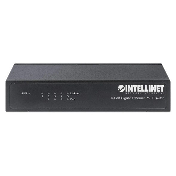Intellinet 5-Port Gigabit Ethernet PoE + Switch