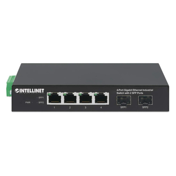 Industrial 4-Port GbE PoE++ Switch w/ 2 SFP Ports