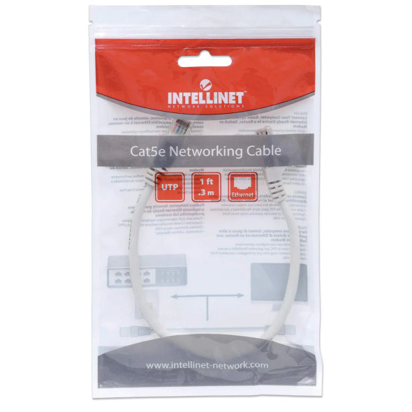 Intellinet Network Cable, Cat5e, UTP (2 ft.)