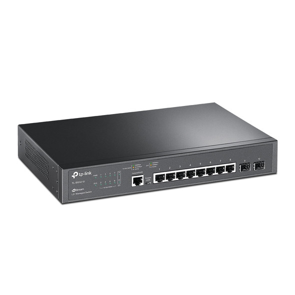TP-Link JetStream 8-Port Gigabit L2+ Managed Switch with 2 SFP Slots TP-Link JetStream 8-Port Gigabit L2+ Managed Switch with 2 SFP Slots