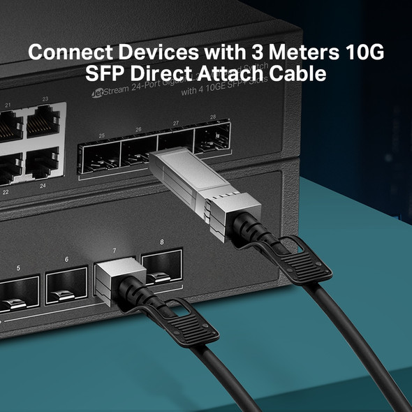 TP-Link SM5220-3M 3 Meters 10G SFP+ Direct Attach Cable TP-Link SM5220-3M 3 Meters 10G SFP+ Direct Attach Cable