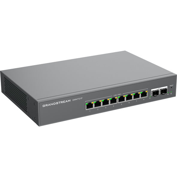 Grandstream GWN7721P PoE Network Switch 8x2.5GbE