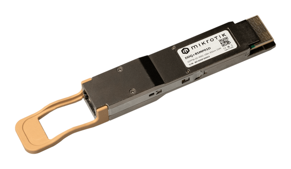 Mikrotik DDQ+85MP01D QSFP-DD optical module for reliable 400G fiber connections