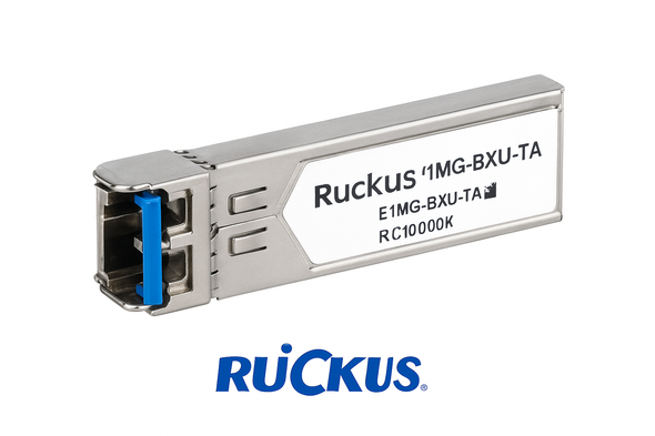 Ruckus E1MG-BXU-TA 1000BASE-BXU SFP Transceiver – TX 1310nm, SMF, LC Connector, TAA Compliant Ruckus E1MG-BXU-TA 1000BASE-BXU SFP Transceiver – TX 1310nm, SMF, LC Connector, TAA Compliant