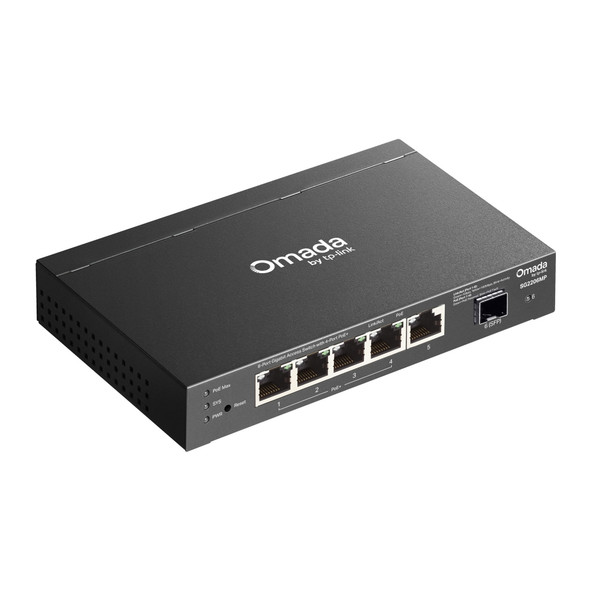 TP-Link SG2206MP Omada Access 6-Port Gigabit Switch with 4-Port PoE+