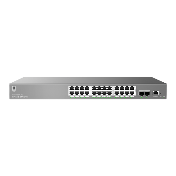 Grandstream GWN7803PL-PRO Pro Managed PoE Network Switch 24xGigE 2xSFP+ 250W