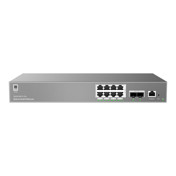 Grandstream GWN7801P-PRO Pro Managed PoE Network Switch 8xGigE 2x2.5 SFP