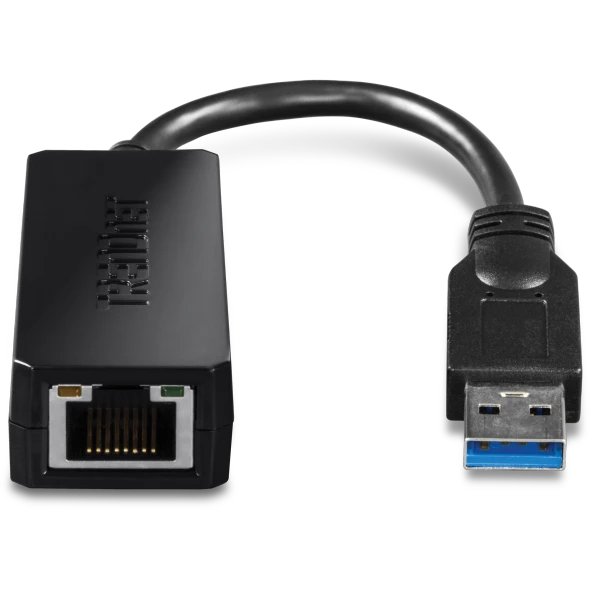 TRENDnet TU3-ETG USB 3.0 to Gigabit Ethernet Adapter, USB-A to RJ45, 10/100/1000Mbps