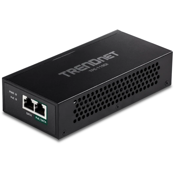 TRENDnet TPE-119GI Gigabit PoE++ Injector, 95W 802.3bt, PoE/PoE+/PoE++, 100m