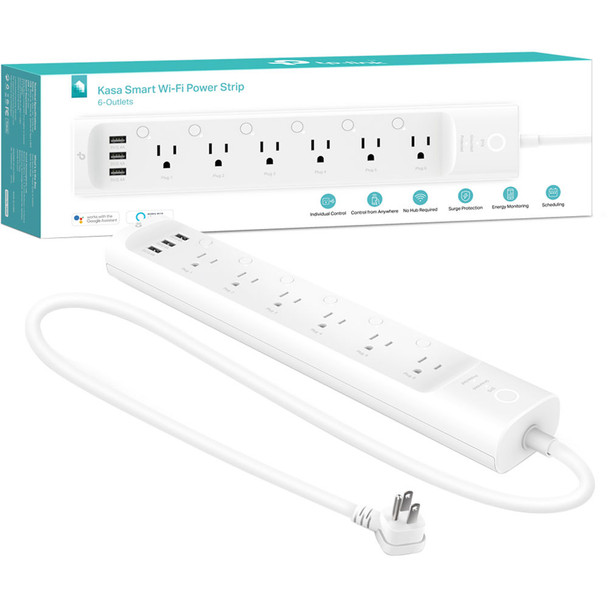 TP-Link HS300 Kasa Smart Wi-Fi Power Strip, 6-Outlets