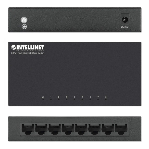 Intellinet 8-Port Fast Ethernet Office Switch