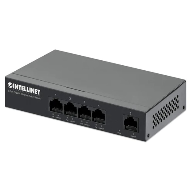 Intellinet 5-Port Gigabit Ethernet  PoE+ Switch